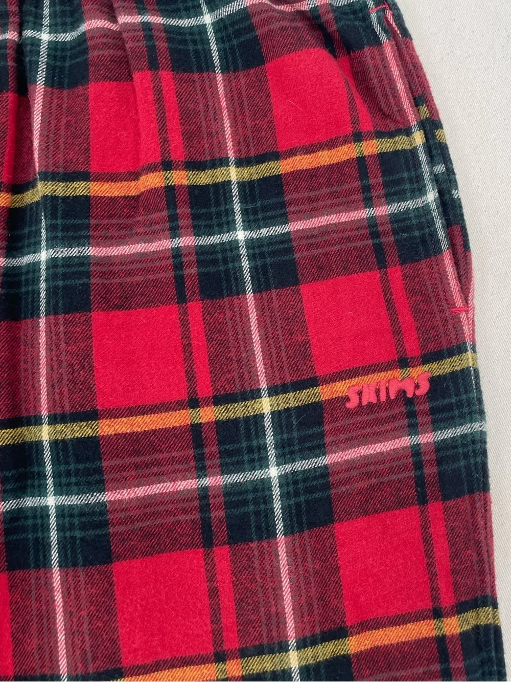 SKIMS Flannel Pijama Set